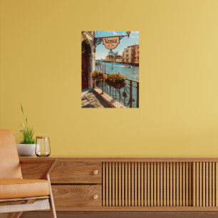 Affiche Photographie vintage de Venise