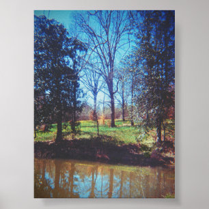 Affiche Photographie vintage du lac Daffodil