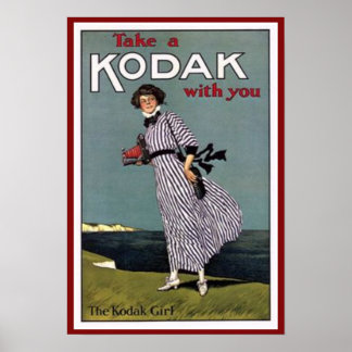 Affiche Photographie vintage Kodak