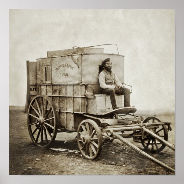 Affiche Photographie Wagon de Roger Fenton Photo Réalisme (Devant)