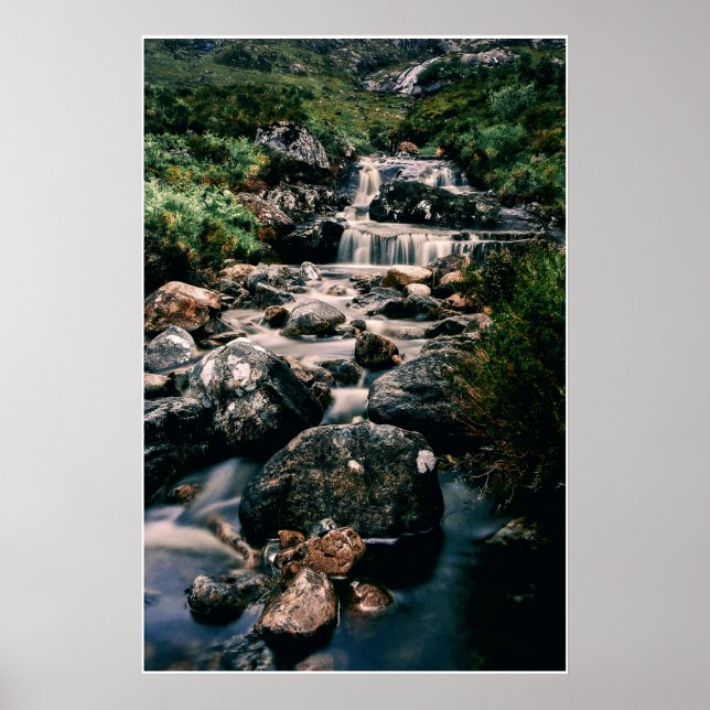 Affiche Photographie WATERFALL STONES + vos idées (Devant)