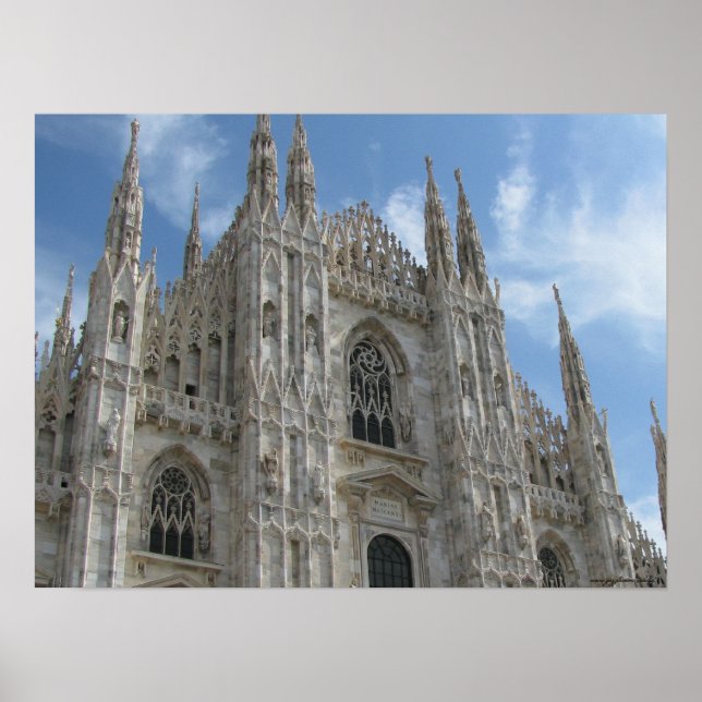 Affiche photographique de Milan, Italie (Devant)