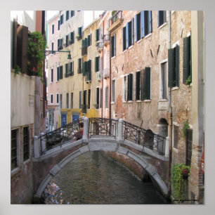 Affiche photographique de Venise, Italie