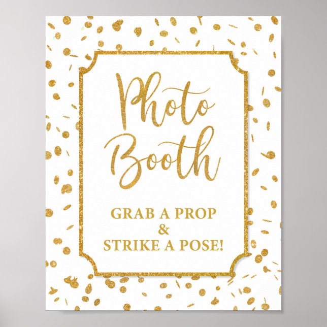 Affiche Photomaton Saisissez un Accessoire Faites une Pose (Devant)