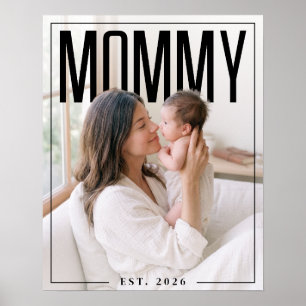 Affiche PhotoPop Maman Est Photo personnalisée