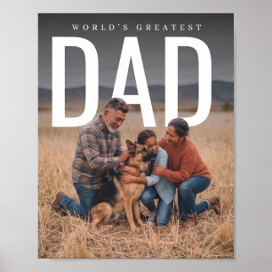 Affiche PhotoPop Meilleur Papa du Monde
