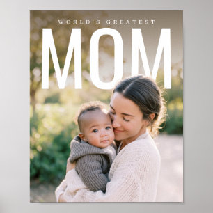 Affiche PhotoPop Mondialement Meilleure Maman Photo Person