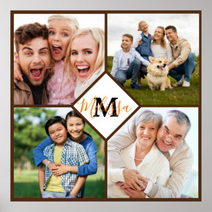 Affiche Photos de famille personnalisées