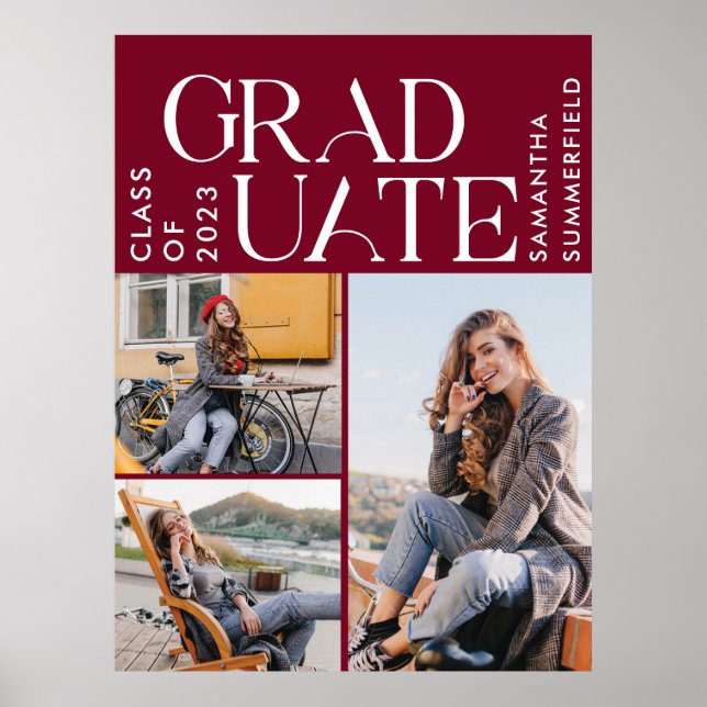 Affiche Photos de remise de diplômes 2026 Cadeau souvenir  (Devant)