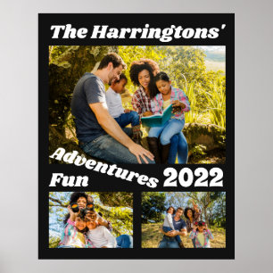 Affiche Photos et texte personnalisés