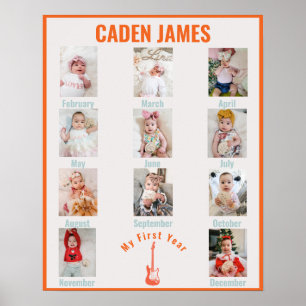 Affiche Photos mensuelles du premier anniversaire de Rocks