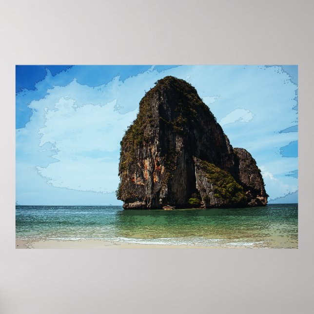 Affiche Phra-Nang Krabi Thaïlande (Devant)