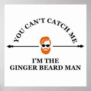 Affiche phrase drôle sur ginger bebe man