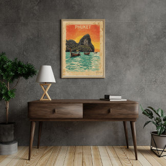 Affiche Phuket Paradis – Voyage Vintage en Thaïlande