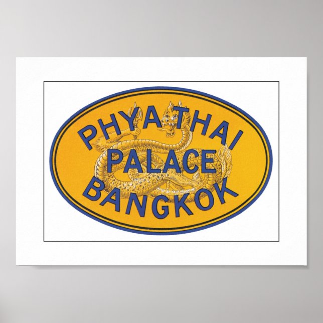 Affiche Phya Thai Palace Bangkok (toile) (Devant)