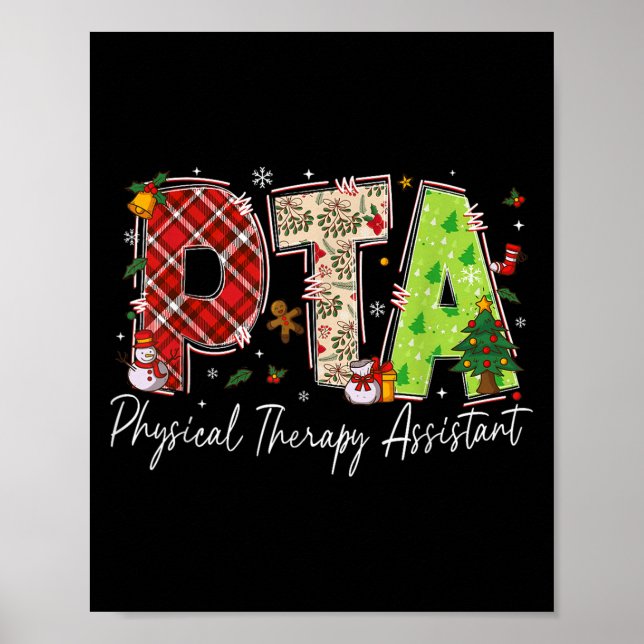 Affiche Physical Therapy Therast Istant Pta Santa Christma (Devant)