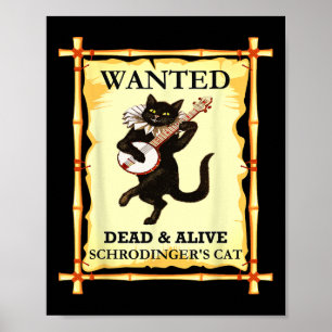 Affiche Physique Chat de Schrodinger Physicien quantique
