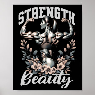 Affiche Physique Féminine Et La Force De Construction Phys