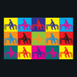 Affiche Physothérapie Pop Art<br><div class="desc">Thérapie physique Pop Art. Si la Thérapie physique est votre passe-temps, votre profession ou votre obsession, montrez-le avec de grands t-shirts, des tasses, des autocollants et plus encore. Ils sont aussi de grands cadeaux pour les autres fans de Thérapie Physique!</div>
