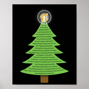 Affiche Pi 3.14 Cadeau Arbre De Noël Pour Les Amateurs De 