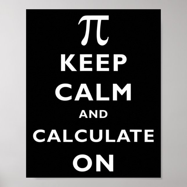 Affiche Pi Conserver Le Calme Et Calculer Sur Pi Jour 314  (Devant)