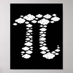 Affiche Pi Dans Le Ciel. Pi 3.14. Pi Jour 3.14. Pi Day Fun