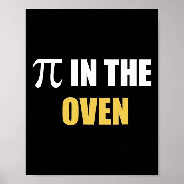 Affiche Pi Dans Le Four Funny Pregnancy Pi Day Cadeau Tee (Devant)