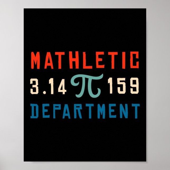 Affiche Pi Day 2025 Math Lover Mathématiques Mathletic Dep (Devant)