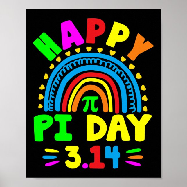 Affiche Pi Day 2025 Pi Day Rainbow (Devant)