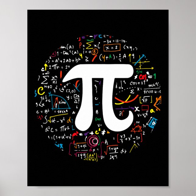 Affiche Pi Day 3.14159 Pi Symbole Enseignant Sciences Et M (Devant)