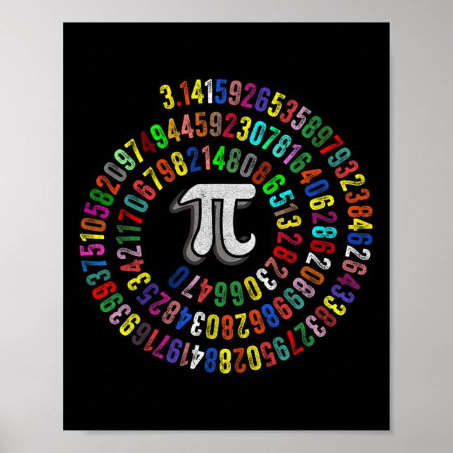 Affiche Pi Day 3.14159 Pi Symbole Enseignant Sciences Et M (Devant)
