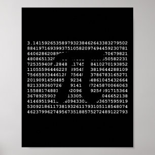 Affiche Pi Day 3.14 Cool Funny Nerd Geek math