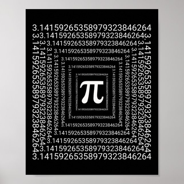 Affiche Pi Day 3.14 Math Enseignant Enfants Garçons Filles (Devant)