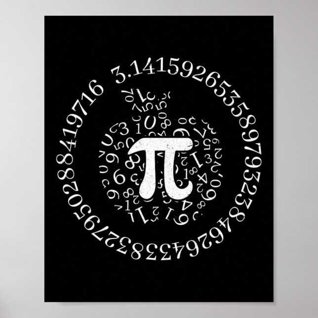 Affiche Pi Day Apple Graphic Cute Funny Math Lover Pie Pun (Devant)