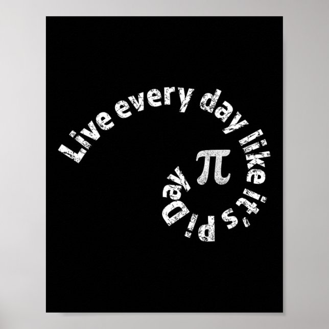 Affiche Pi Day Chaque Jour Mathématiques Calculs Géométrie (Devant)