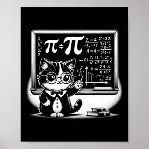 Affiche Pi Day Chat Pour Garçons Enfants Hommes Femmes Ens