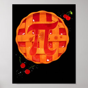 Affiche Pi Day Cherry Pie Math Enseignant Funny Thanksgivi