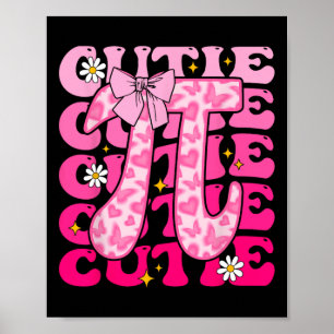 Affiche Pi Day Coquette Bow Femmes Enfants Enfants Toddler