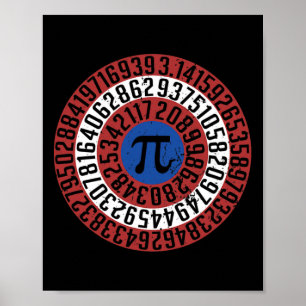 Affiche Pi Day Drôle Geek Nerd Math Algebra Étudiant Teach