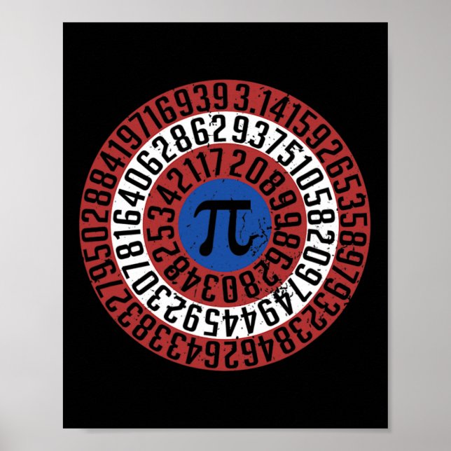 Affiche Pi Day Drôle Geek Nerd Math Algebra Étudiant Teach (Devant)