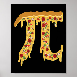 Affiche Pi Day Funny Nerdy Pizza Pi 3.14 Symbole Math Alim