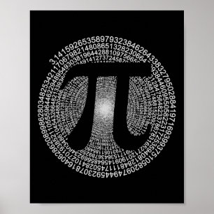 Affiche Pi Day Geek de mathématiques Enseignant 3.14 Pi Da
