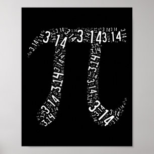 Affiche Pi Day - Geek Nerd - Love Math Pi Symbole - Kids M