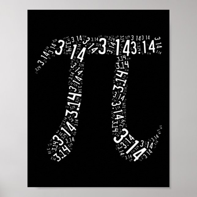 Affiche Pi Day - Geek Nerd - Love Math Pi Symbole - Kids M (Devant)