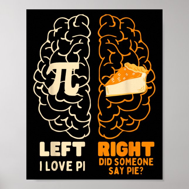 Affiche Pi Day I Love Pie Math Lover Professeur Etudiant H (Devant)