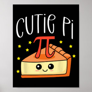 Affiche Pi Day Math Lover Étudiant Enseignant 3.14 Cutie P