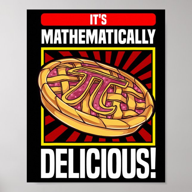 Affiche Pi Day Math Lover Pomme tarte (Devant)