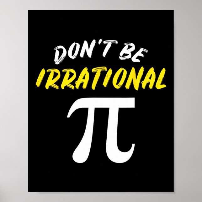 Affiche Pi Day Math Science Drôle Enseignant Cadeaux Mens  (Devant)
