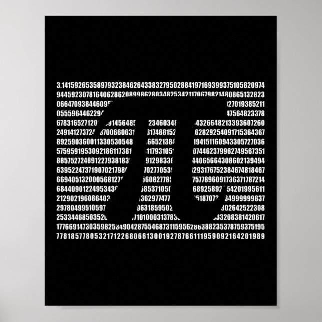 Affiche Pi Day Math Science Drôle Enseignant Cadeaux Mens  (Devant)