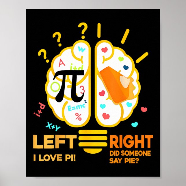 Affiche Pi Day M'Inspire De Prendre Des Décisions Irration (Devant)